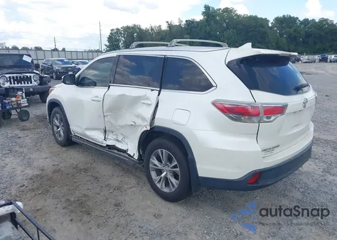 2015 Toyota Highlander Xle V6 из США, поврежденный, VIN 5TDKKRFH5FS058695